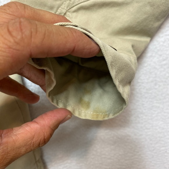 Vintage Hard Rock Cafe Jacket Mens Large Tan Full Zip Lined 90s Bomber - Picture 8 of 16